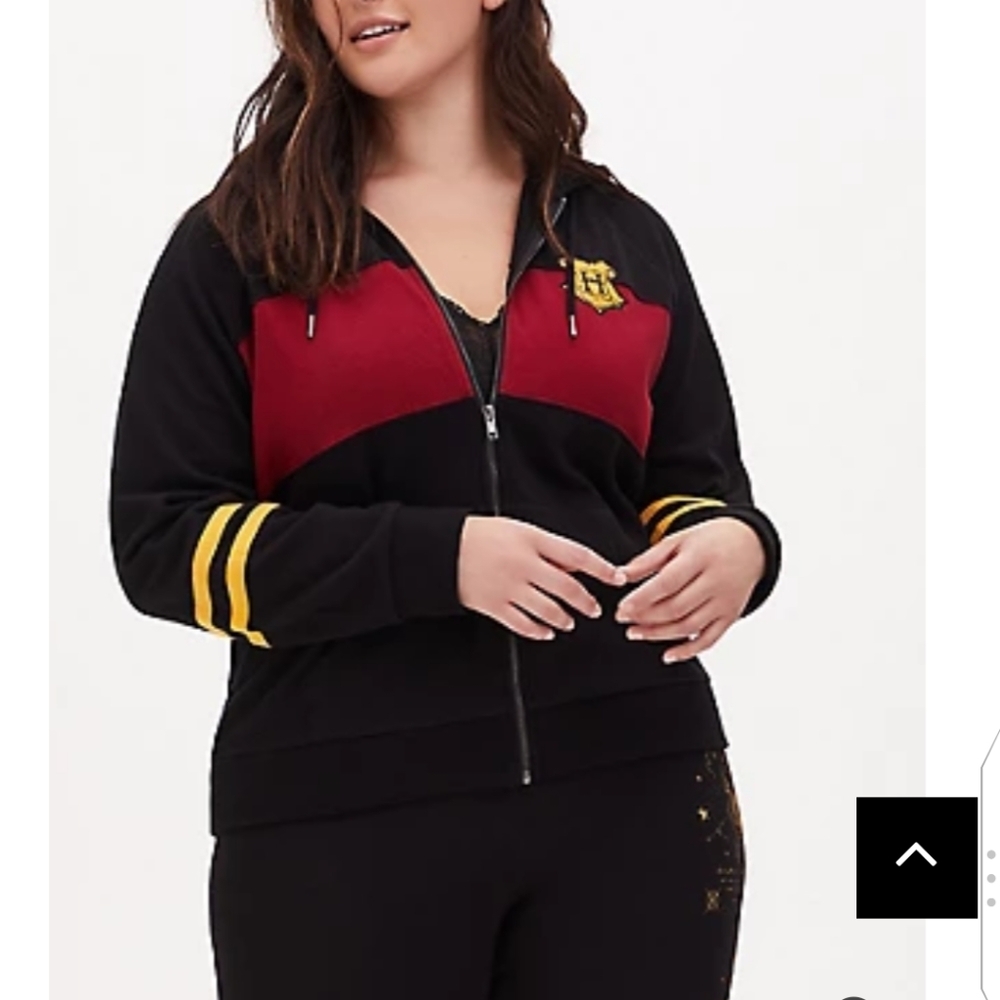 🆕1X HARRY POTTER HOGWARTS BLACK ZIP HOODIE - Picture 2 of 4